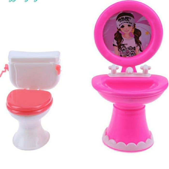 Miniatur Toilet Wastafel Rumah Boneka