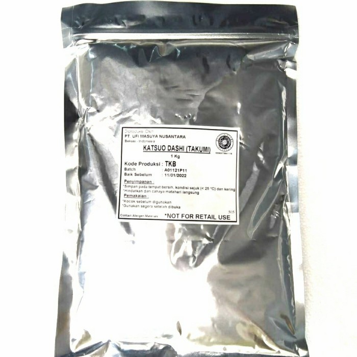 

Katsuo Dashi Takumi Dashi Halal Kaldu Ikan Hondashi 1kg