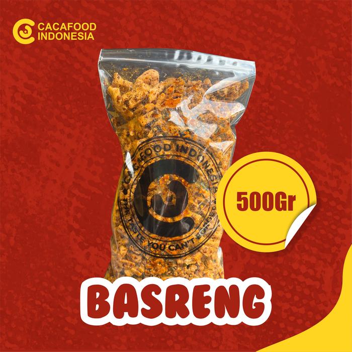 

BASRENG 1/2 KG PEDAS CACAFOOD Snacks Cemilan Chili Oil Makanan Food