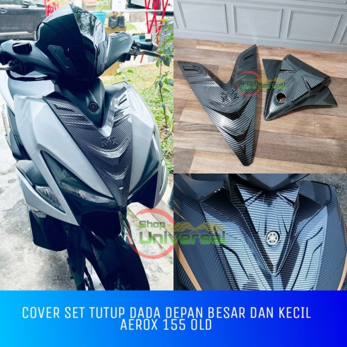 PREMIUM PAKET DASI DEPAN AEROX 155 OLD 2017 2018 2019 2020 CARBON NEMO