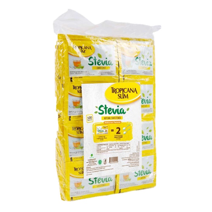 

Gula pemanis halus bubuk Tropicana Slim Tropicanaslim stevia diabtx classic stick sweetener (Pack)