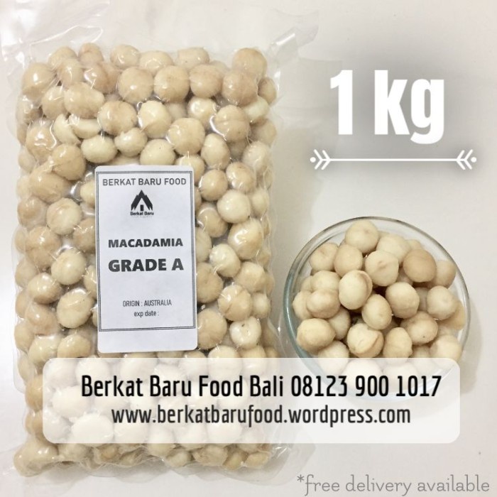 

1 Kg Macadamia Nut Grade A / Kacang Macadamia Raw Mentah 500gr 250 gr