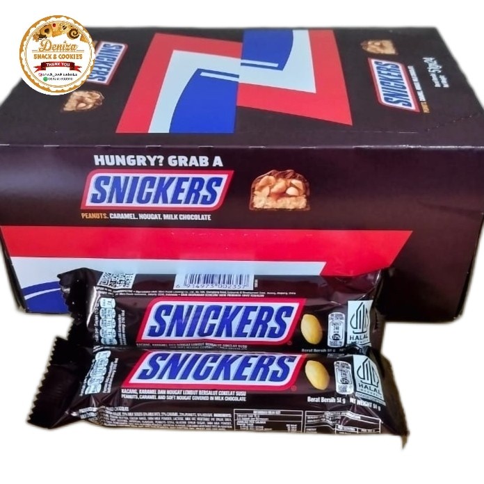

SNICKERS CHOCOLATE 51 GRAM x 24 PCS (1 BOX)/SNICKERS COKELAT
