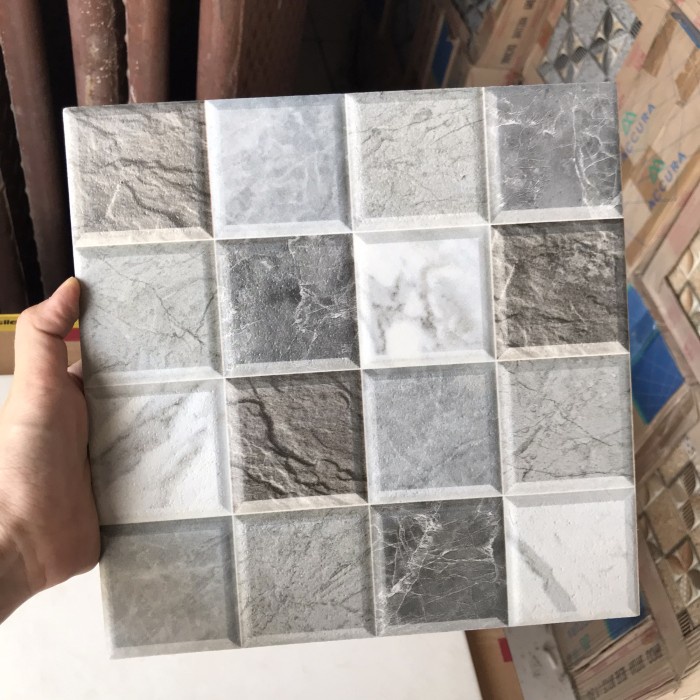 HOT SALE keramik lantai kamar mandi cream 25x25 (kasar)/ keramik teras