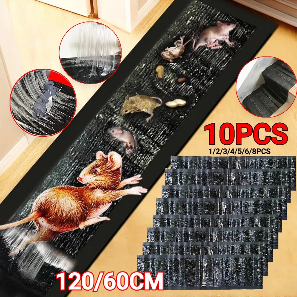 60/120CM Mouse Board Sticky Rat Glue Mouse Trap Glue Board Mice Catcher Trap Non-toxic Pest Control 
