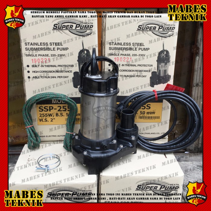 Jual [READY] MITSUBISHI SUPERPUMP SSP 255 S / SSP255S - POMPA CELUP - NON OTOMATIS
