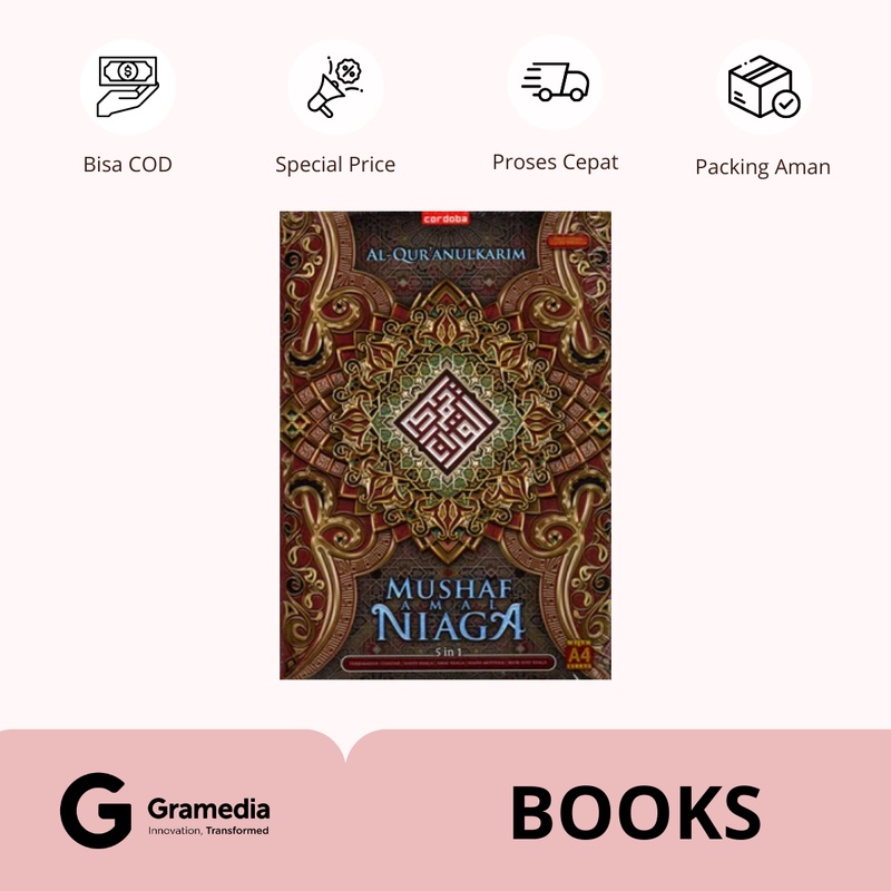 Gramedia Supratman | Alquran Cordoba Amal Niaga Tajwid A4 | Produk Original Gramedia