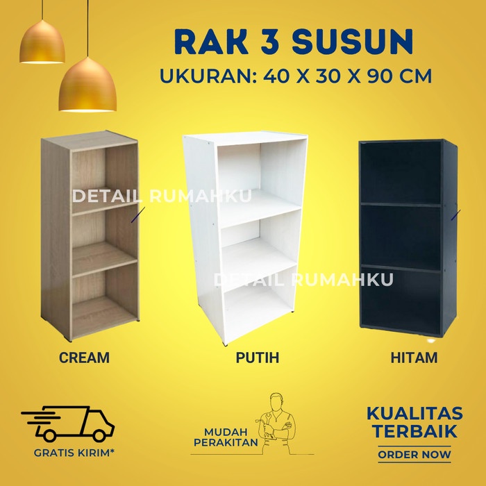 

Promo Rak Buku Serbaguna Susun 4 Kayu/Rak Helm/Lemari Filling Termurah Berkualitas