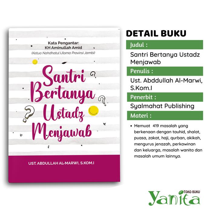 

Promo Buku Islami Tanya Jawab Islam Santri Bertanya Ustadz Menjawab Berkualitas