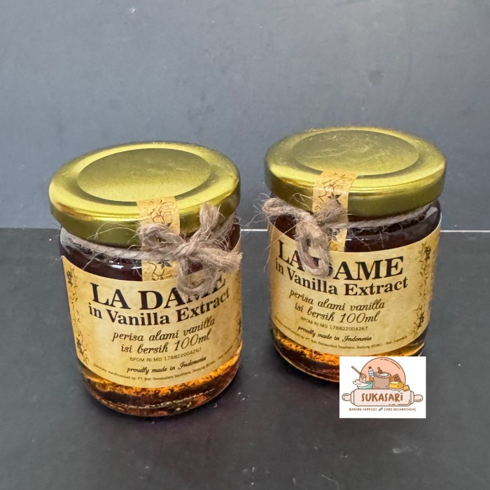 

SALE PROMO LA DAME VANILLA EXTRACT 100 ML PERISA ALAMI VANILLA VANILLI EXTRACT HALAL READYY