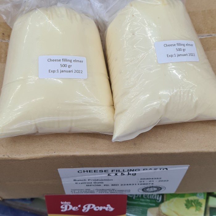

READY STOK CHEESE FILLING ELMER 1KG REPACK READYY