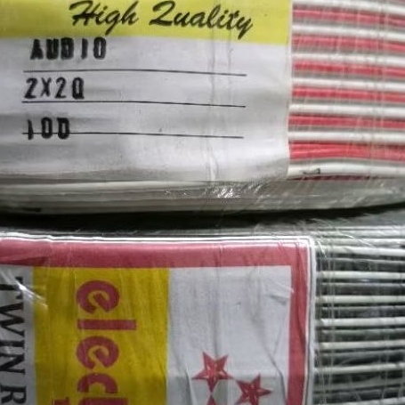 KABEL TR SERABUT PUTIH HITAM / MERAH PUTIH