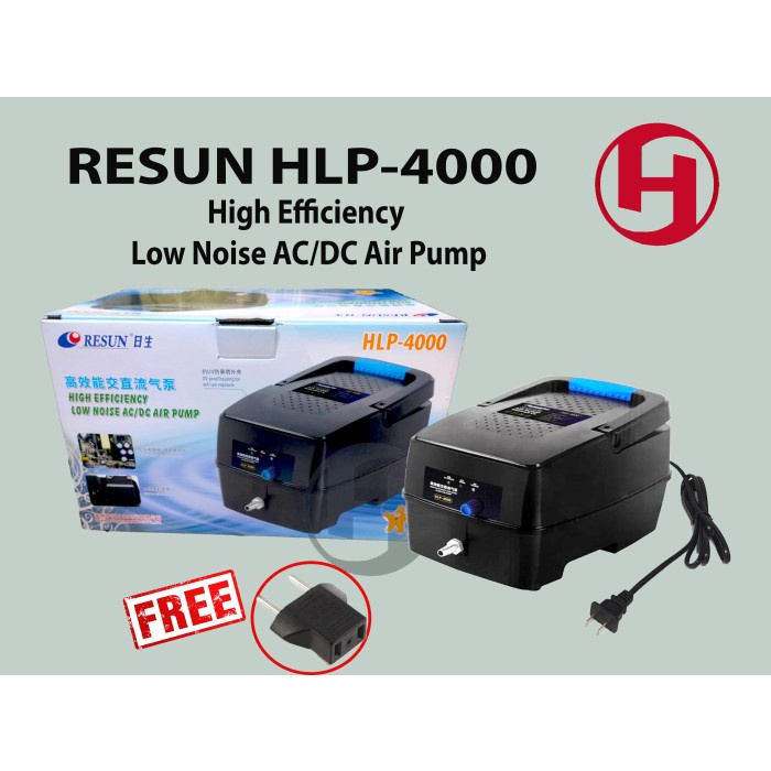 Bagus Original Resun Hlp 4000 Pompa Udara Acdc Aquarium Kolam Ikan Koi