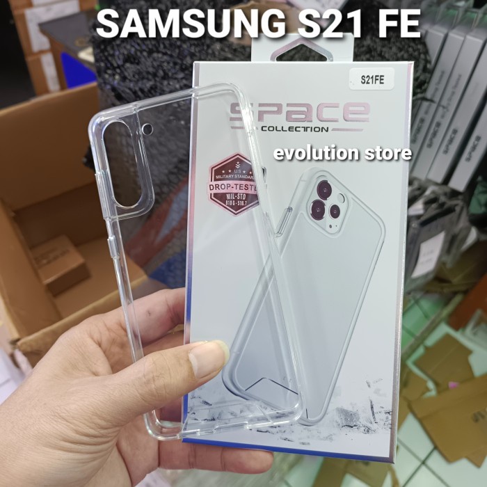 Samsung S21 FE 5G S 21 FE premium clear case space Military