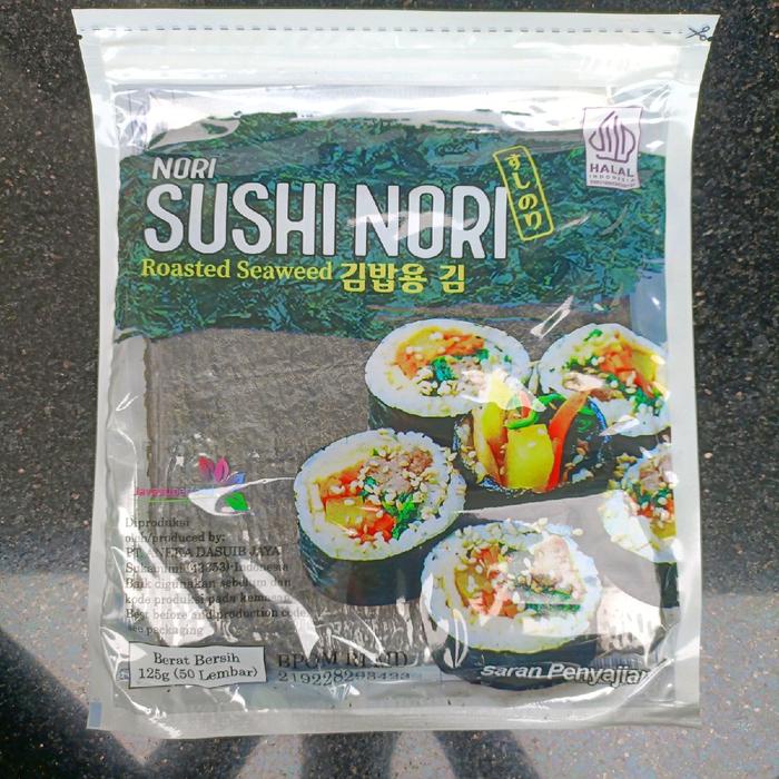

Sushi Nori 50 Lembar Java Roasted Seaweed Rumput Laut