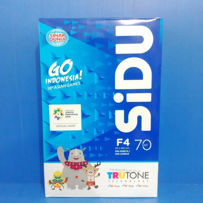 

(BestSeller) KERTAS HVS SINAR DUNIA F4 70gr/SINAR DUNIA/HVS 70gr