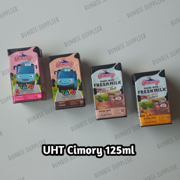 

(BestSeller) Susu Cimory UHT Fresh Milk Tayo 125ml Karton Isi 40 pcs (Rasa Cokelat dan Stroberi)
