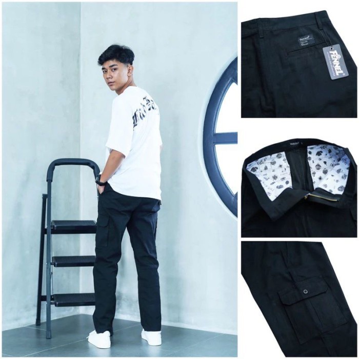 New Celana Panjang Cargo Twill Tebal / Long Pants Cargo Fennel Readyy