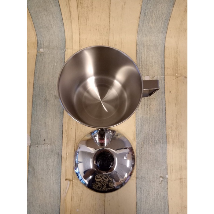 Sale Zebra Mug Stainless 14Cm 1,5 Liter Tutup Gelas Stenlis 110114