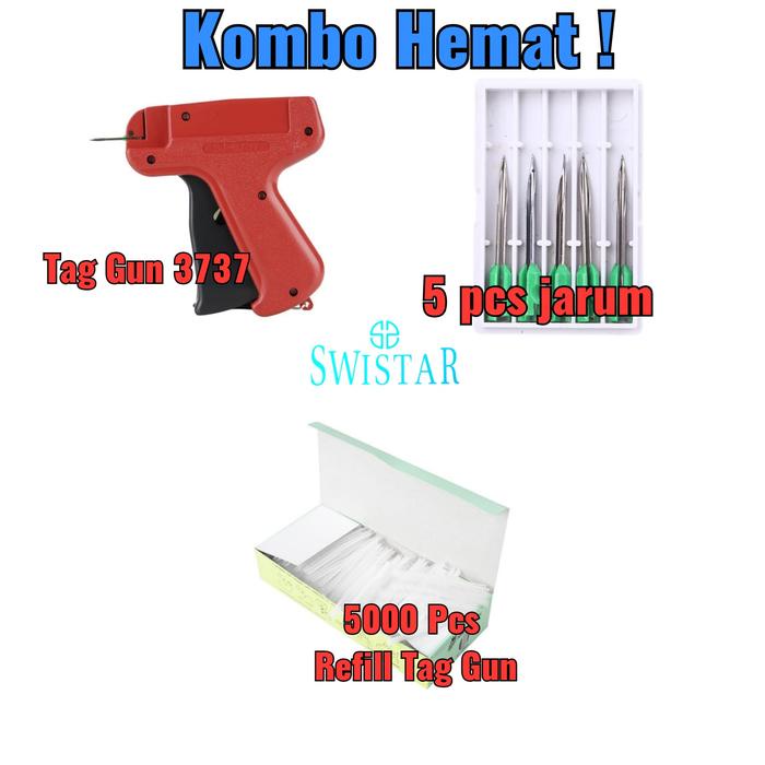 

Promo Kombo Hemat! Tag Gun Laundry / Alat Pasang Label Merk (Tag Gun + Refill Tag Pin + Jarum) Cod