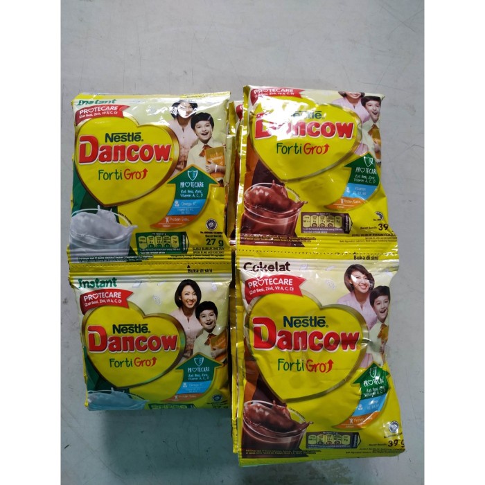 

(BestSeller) NESTLE DANCOW FORTIGO - 1 RENCENG (10 SACHET) - PUTIH - COKELAT