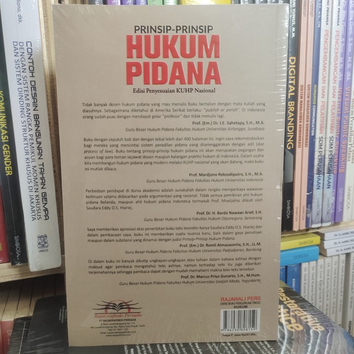 

Promo Buku Prinsip-Prinsip Hukum Pidana: Edisi Penyesuaian Kuhp Nasional Eddy O.S. Hiariej Packing