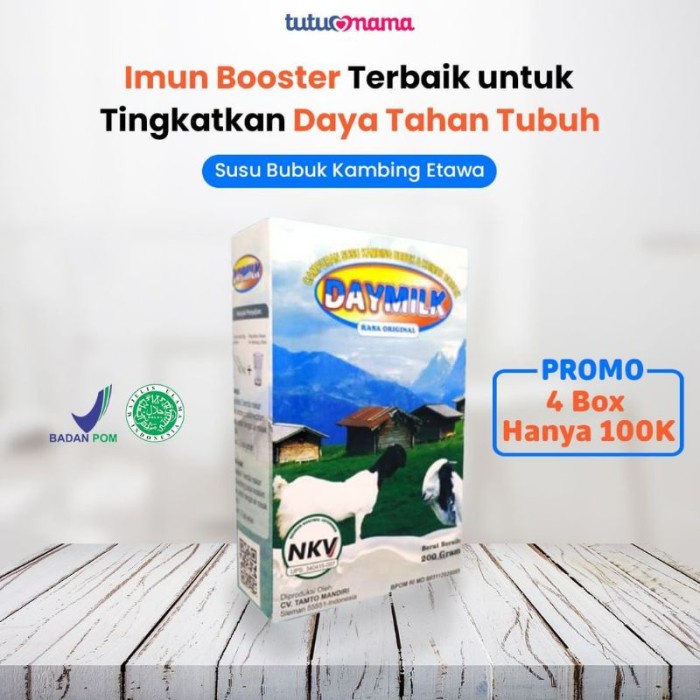 

(BestSeller) 4 Box DayMilk Original Hanya 100rb Susu Kambing Etawa Kesehatan