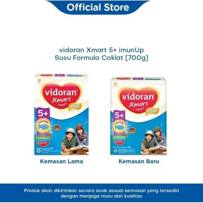 

(BestSeller) Vidoran Xmart 5+ Madu/Cokelat 700gr