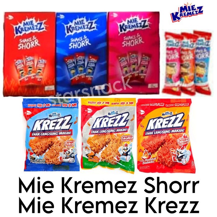

(BestSeller) Mie Kremezz Shorr isi 20bj/ kotak