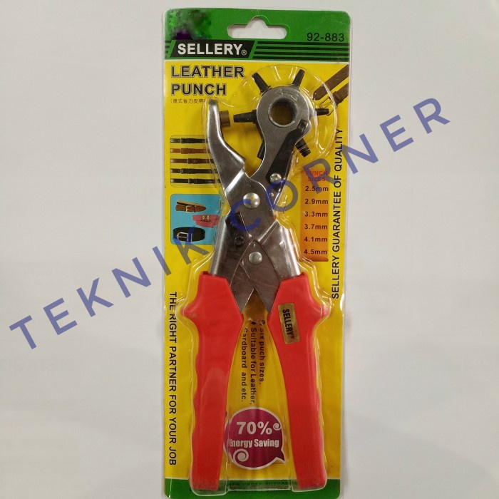 

Jual [READY] SELLERY Tang pembolong kulit sabuk mata itik leather punch 92-883