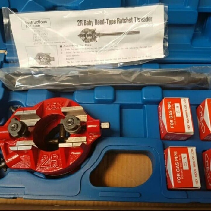 

Jual [READY] Ratchet Threader Size 1/2 - 1.1/4" REX 2R Baby Reed Made in Japan