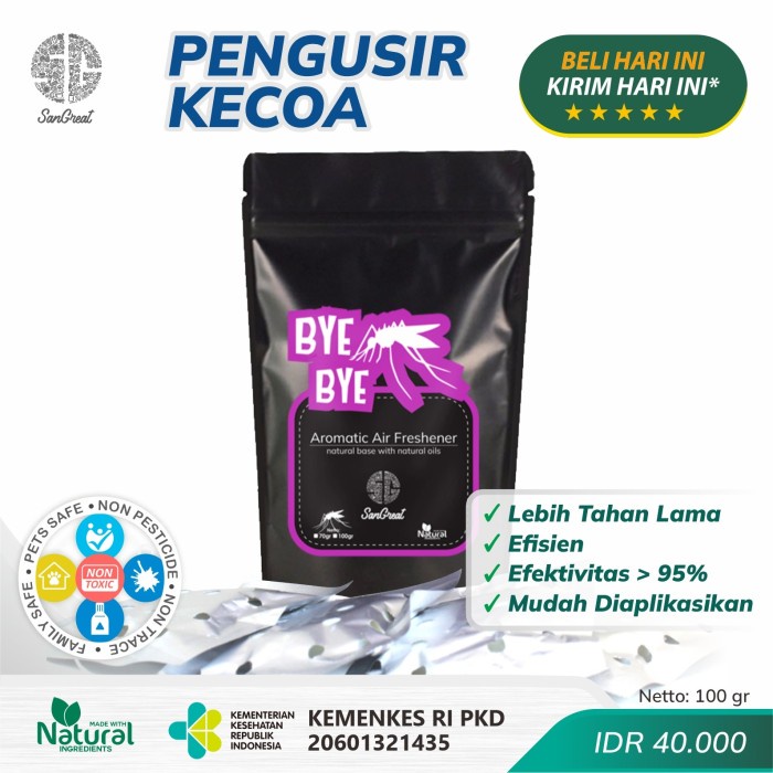 KamiReadySelalu- Pengusir Nyamuk Natural Gel non pestisida SanGreat Bye Bye Nyamuk