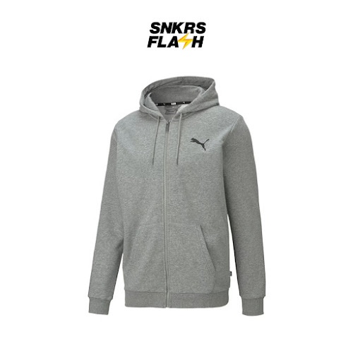 PUMA Ess Small Logo Fz Hoodie Grey Hoodie Pria - 68085903