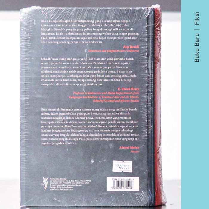 SALE TERBARU BUKU SITOR SITUMORANG: KUMPULAN SAJAK 1948-2008 - SITOR SITUMORANG (CETAKAN II) READYY
