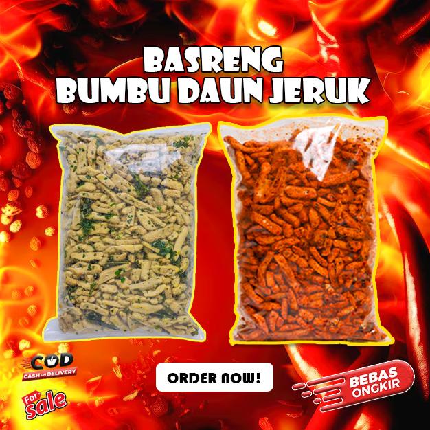 

1kg Basreng pedas daun jeruk dan original daun jeruk bundle bumbu melimpah Spices Bubuk Bahan
