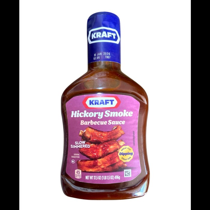 

KRAFT BARBECUE/BARBERQUE SAUCE - KRAFT HICKORY SMOKE 496 GRAM