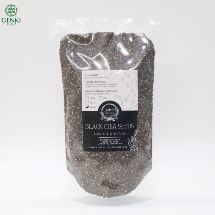 

Natural Black Chia Seed / Biji Chia Hitam - 500 g