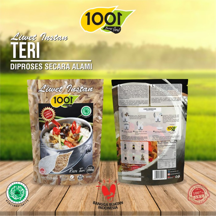 

Nasi Instan 1001 - Liwet Teri 250 Gram