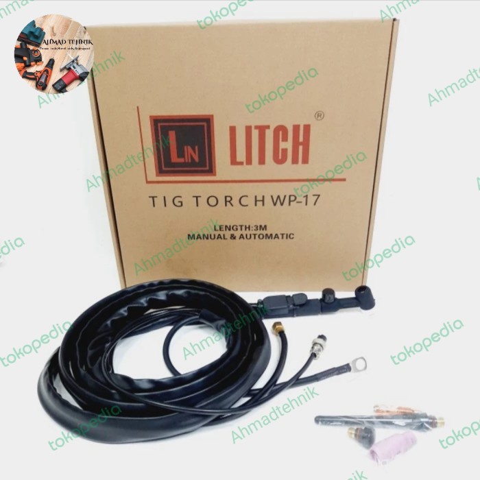 Ready stang las tig argon WP-17 manual dan otomatis Tig Torch otomatis LITC
