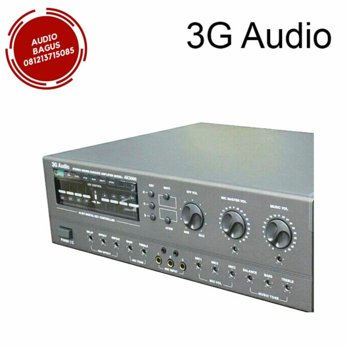PREMIUM 3G AUDIO AK3000 / AK 3000 / AK-3000 Karaoke Amplifier