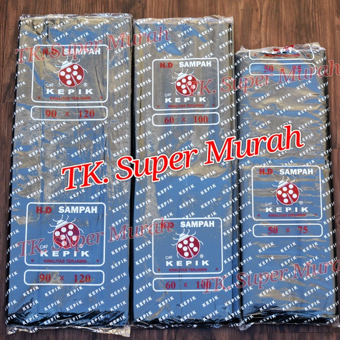 PREMIUM HD plastik sampah merk Kepik uk. 50/60/90