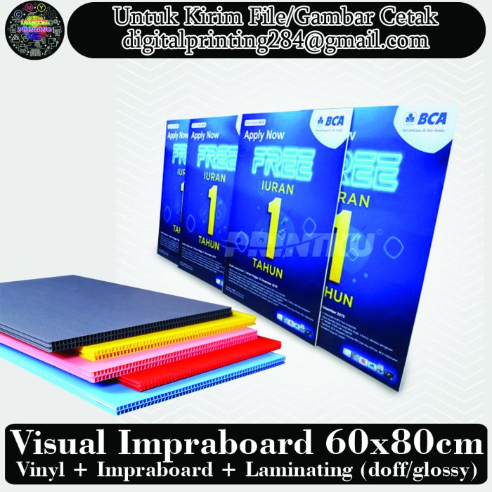 Visual Menu Banner Tripod Impraboard 60x80cm