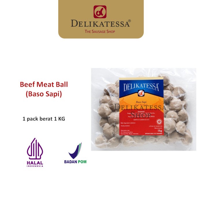 

Sale Terbatas Delikatessa Baso Bakso Sapi (Kg) Halal Horeca Aman