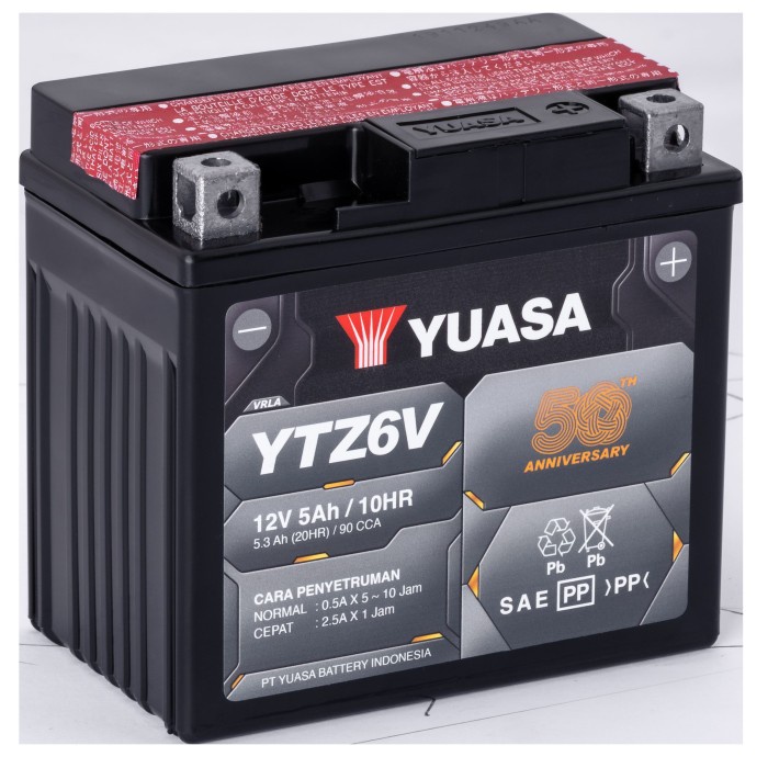 Yuasa Aki Motor Ytz6-V Mf (Pengiriman Kurir Yuasa)