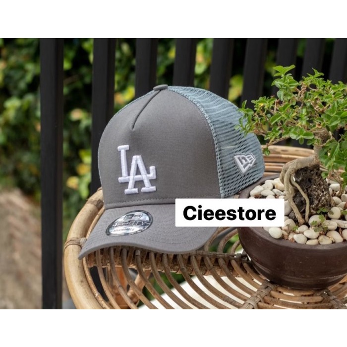Topi Baseball MLb LA Trucker Original Grey Caps
