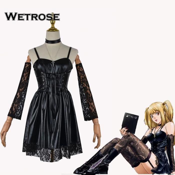 WetroseDEATH NOTE Amane Misa MisaMisa Anime Game Costume Cosplay Set Wanita Kostum