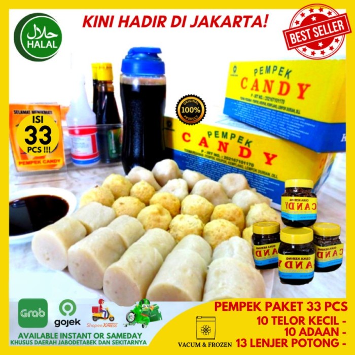 

Promo Terbatas Pempek Candy Empek Empek Candy Asli Palembang Paket 150Rb Kecil Aman