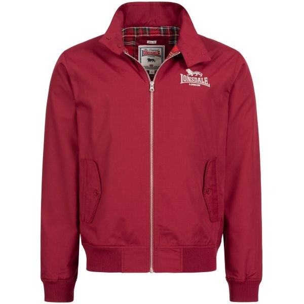 Lonsdale Harrington Classic Slimfit Jacket (Burgundy) Original Terlaris