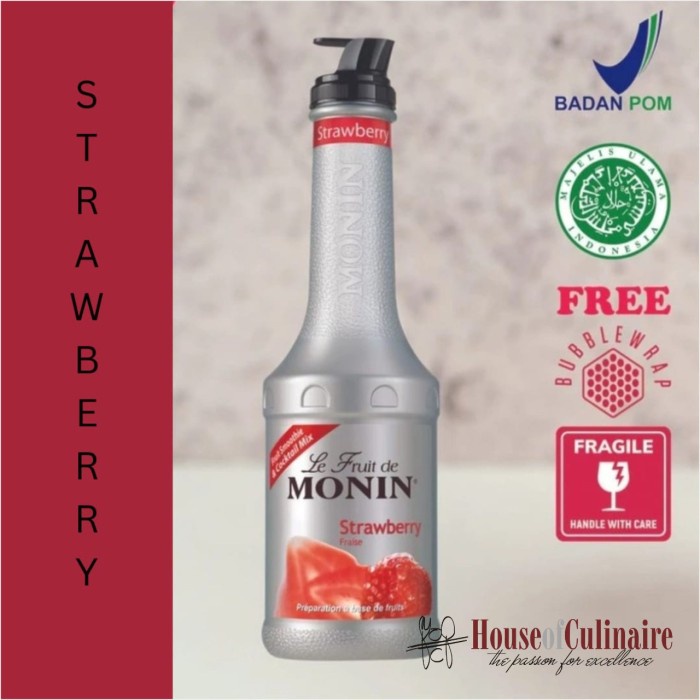 

Monin Puree Fruit Mix Strawberry 1 Liter