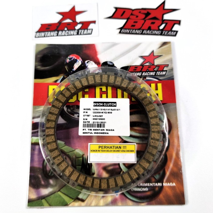 Kampas Kopling BRT SUPRA X 125 Helm In & BLADE 125 KYZ